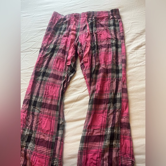 pink plaid old navy pj pants - Picture 1 of 3